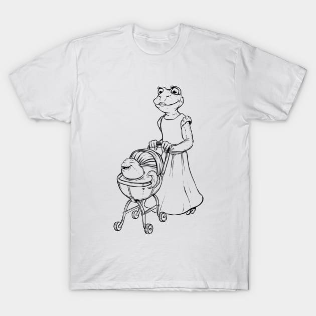 Sunday Stroll T-Shirt by AJIllustrates